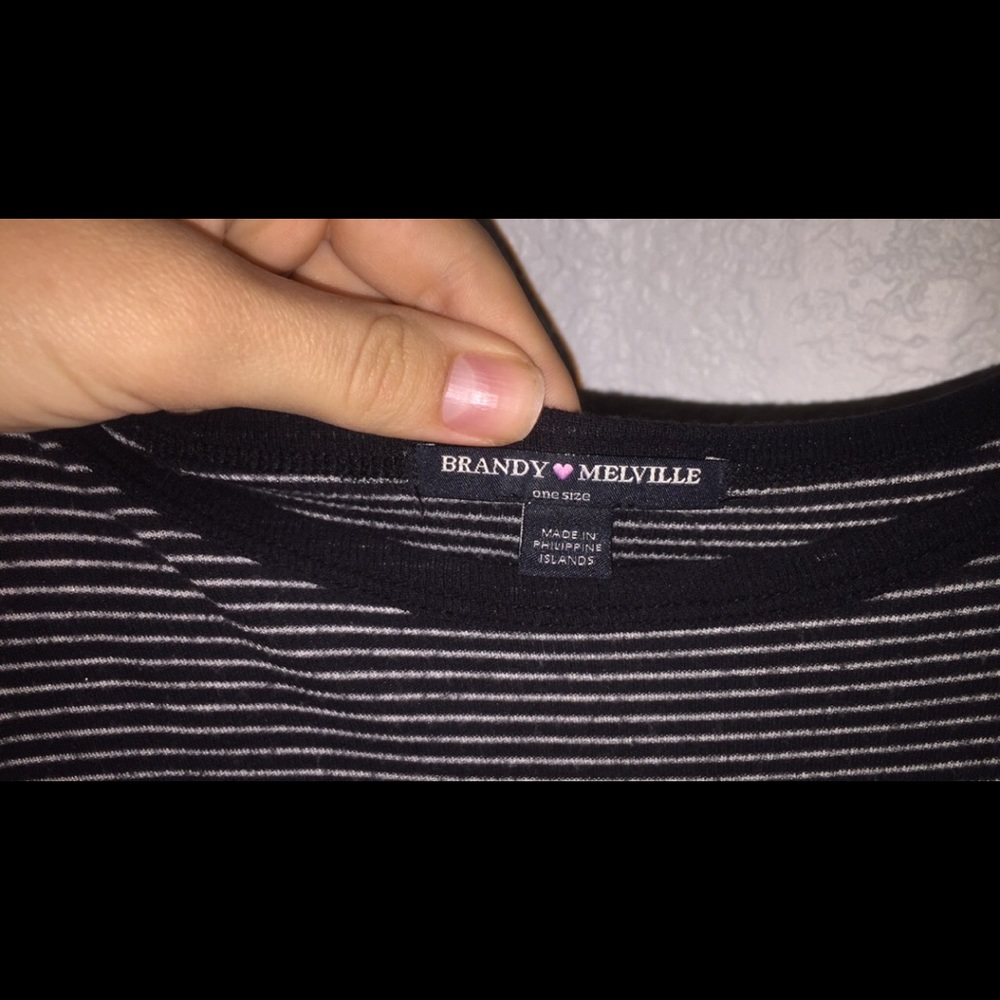 DISCONTINUED BRANDY MELVILLE STRIPED SHIRT